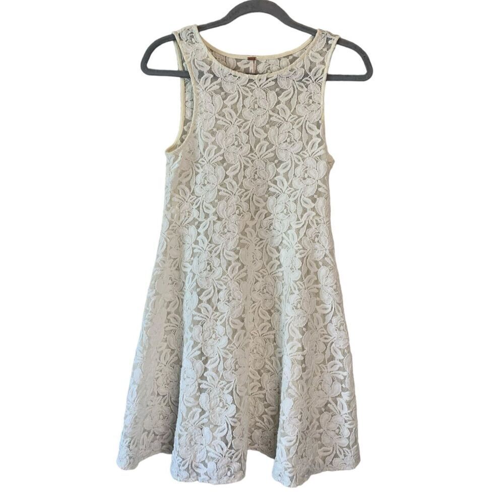 Free People Crochet Lace Floral Dresses for Women XS